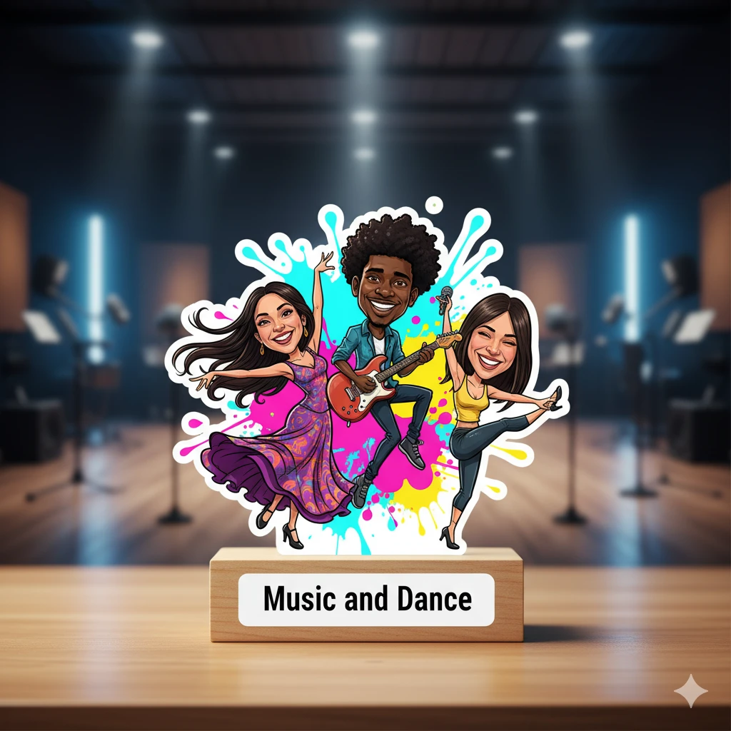 Music and Dance Caricature
